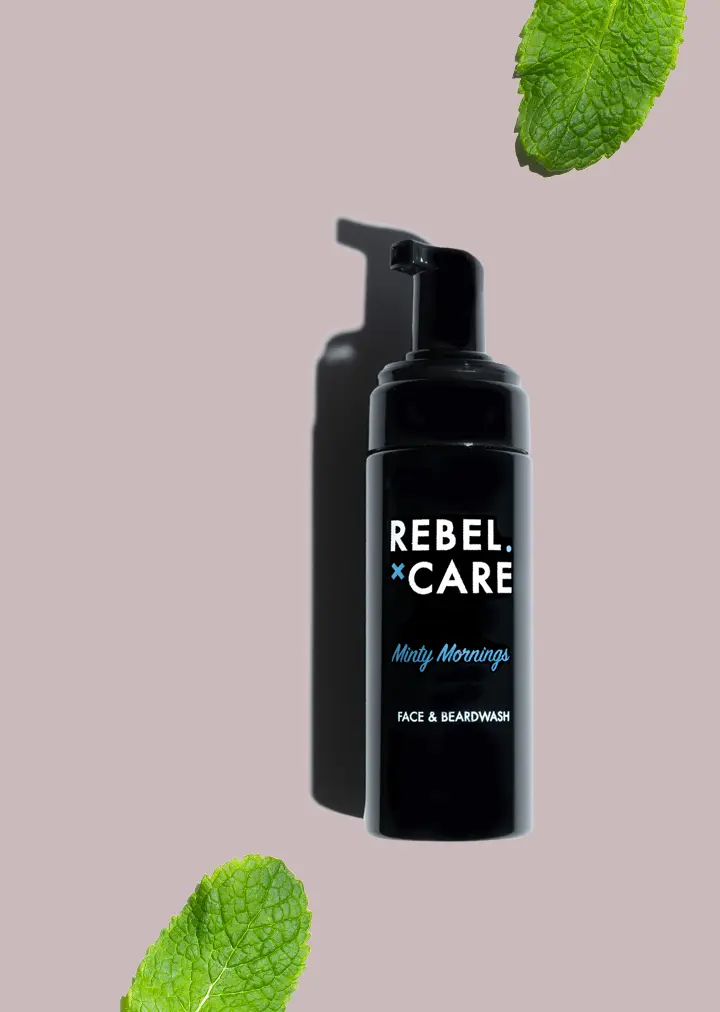 Rebel-care-minty-mornings-tube-with-ingredient Rebel care face wash minty mornings with ingredients